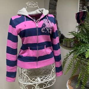 Billabong 🏄‍♀️ Striped Vintage Hoodie, Women’s Size M